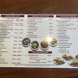 Menu Menu