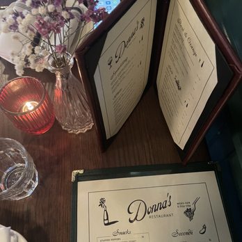 Donna's - Menu - Italian Near Me - Los Angeles, California Donna's - Menu - Italian Near Me - Los Angeles, California
