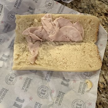 Jimmy John's - Ordered a slim Turkey and provolone and this is what we got. - Sandwiches Near Me - Sherwood, Oregon