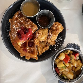 Georgia Brown's - Chicken & Waffles with Home Fries - Southern Near Me - Washington, DC, District of Columbia