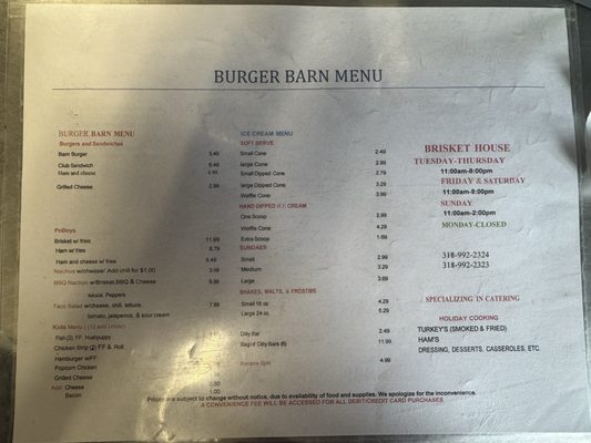 Menu photo 2 Brisket House Jena, LA Menu photo 2 Brisket House Jena, LA