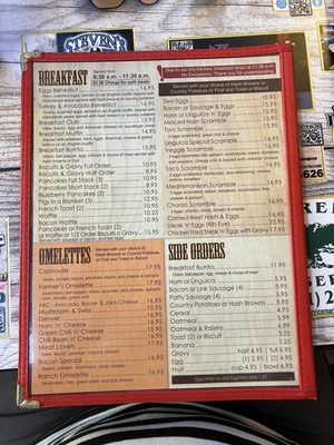 Menu photo 6 Toro Place Cafe Salinas, CA