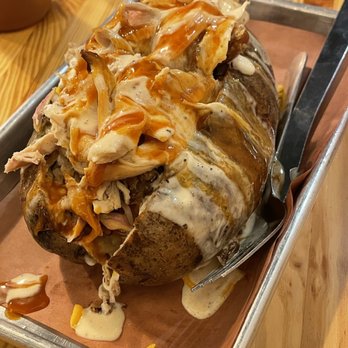 Creekside BBQ - Loaded baked potato with chicken - Barbeque Near Me - Pelham, Alabama