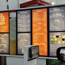 Dairy Delight - Drive thru menu