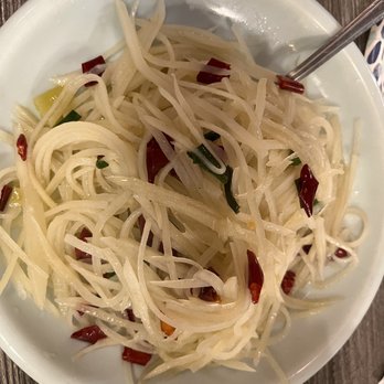 Dong Ting Chun - Sour and Spicy Shredded Potato - Chinese Near Me - Edmonds, Washington Dong Ting Chun - Sour and Spicy Shredded Potato - Chinese Near Me - Edmonds, Washington