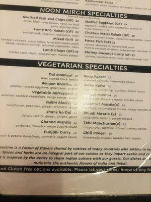 Menu photo 2 Noon Mirch Webster, TX