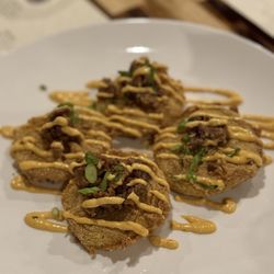 Soul on Main - Fried Green Tomatoes w bacon jam!