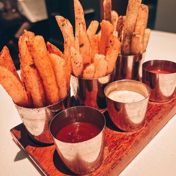 Bourbon Steak - French Fries cooked in duck fat, seasoned three ways - Steakhouses Near Me - Glendale, California Bourbon Steak - French Fries cooked in duck fat, seasoned three ways - Steakhouses Near Me - Glendale, California