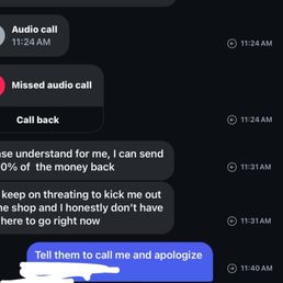 I sent my number to the employee so the owner Le and his wife could simply apologize. I sent my number to the employee so the owner Le and his wife could simply apologize.