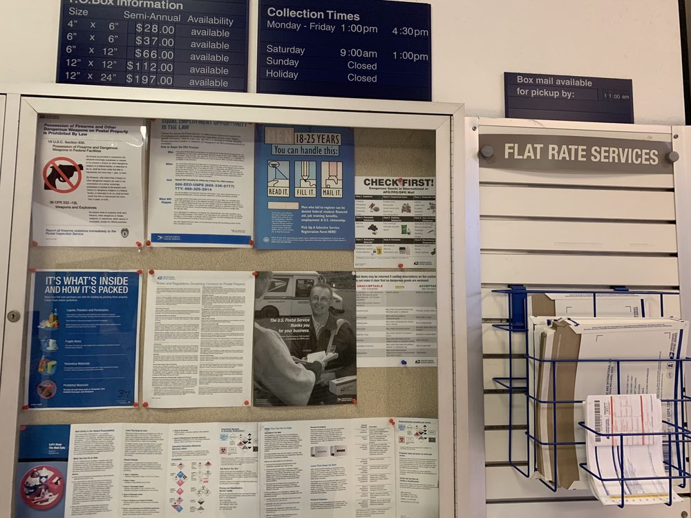 UNITED STATES POSTAL SERVICE Updated October 2024 17077 Texas Ave