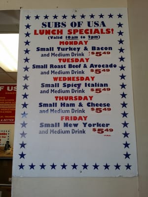 Menu photo 8 Subs of USA Yucaipa, CA Menu photo 8 Subs of USA Yucaipa, CA