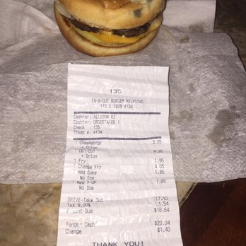 In-N-Out Burger - MOLD!!!! - Fast Food Near Me - Milpitas, California