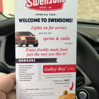 Swensons Drive-In - Front menu - Burgers Near Me - Dublin, Ohio Swensons Drive-In - Front menu - Burgers Near Me - Dublin, Ohio