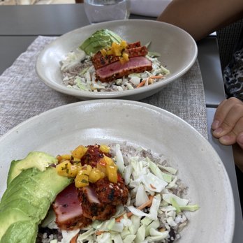 Westbank Grill - Ahi tuna bowl spilt in two - New American Near Me - Jackson, Wyoming Westbank Grill - Ahi tuna bowl spilt in two - New American Near Me - Jackson, Wyoming