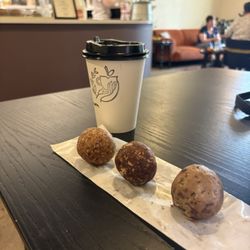 Eve’s Drop Coffee - Cardamon Cappuccino and Energy Balls