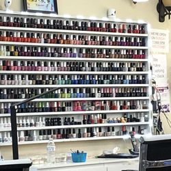 The selection of mail polish