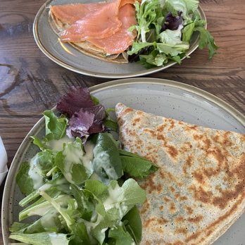 Cafe Moulin - Alaskan Crepe and Spinach and Feta Crepe - Breakfast & Brunch Near Me - Pittsburgh, Pennsylvania