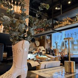 Charm Taphouse And Bbq - Bar Ambience- catch that Blanton's at the top shelf