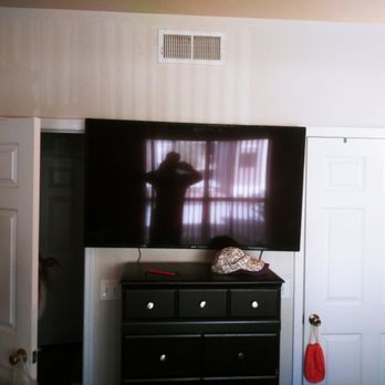 Just That Easy TV Mounting - 55" mounted between doors....fits like a glove - TV Mounting Near Me Just That Easy TV Mounting - 55" mounted between doors....fits like a glove - TV Mounting Near Me