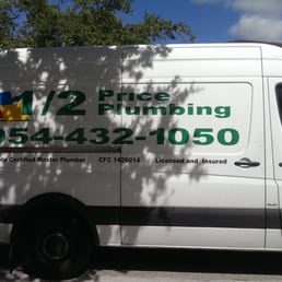 1/2 price plumbing truck
