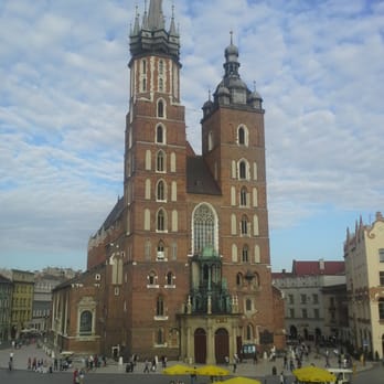 Cafe Szał - View of the St.Mary's Cathedral. - Cafes Near Me - Kraków, Massachusetts