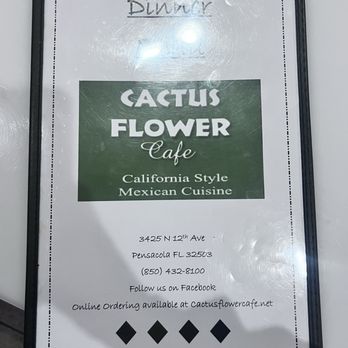 Cactus Flower Cafe - Menu - Mexican Near Me - Pensacola, Florida