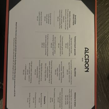 Alcron Bar - Food menu - Cocktail Bars Near Me - Praha 1, Puerto Rico