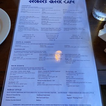 George's Greek Cafe - The menu as of July 2021. - Greek Near Me - Long Beach, California George's Greek Cafe - The menu as of July 2021. - Greek Near Me - Long Beach, California