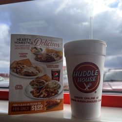 Huddle House - Kind waitress made our sweet iced tea to go