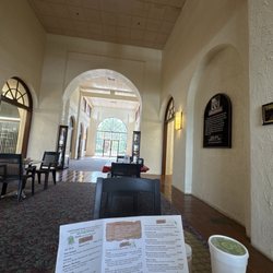 Fresh Pressed - The sitting area in historic hotel.