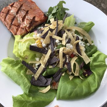 Rose's - Southwest Avocado Salad with Salmon - DELICIOUS - Mediterranean Near Me - Grand Rapids, Michigan Rose's - Southwest Avocado Salad with Salmon - DELICIOUS - Mediterranean Near Me - Grand Rapids, Michigan