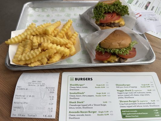 Menu photo 1 Shake Shack Berkeley, CA Menu photo 1 Shake Shack Berkeley, CA
