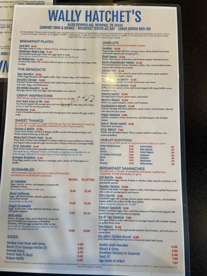 Menu photo 8 Wally Hatchet’s Memphis, TN
