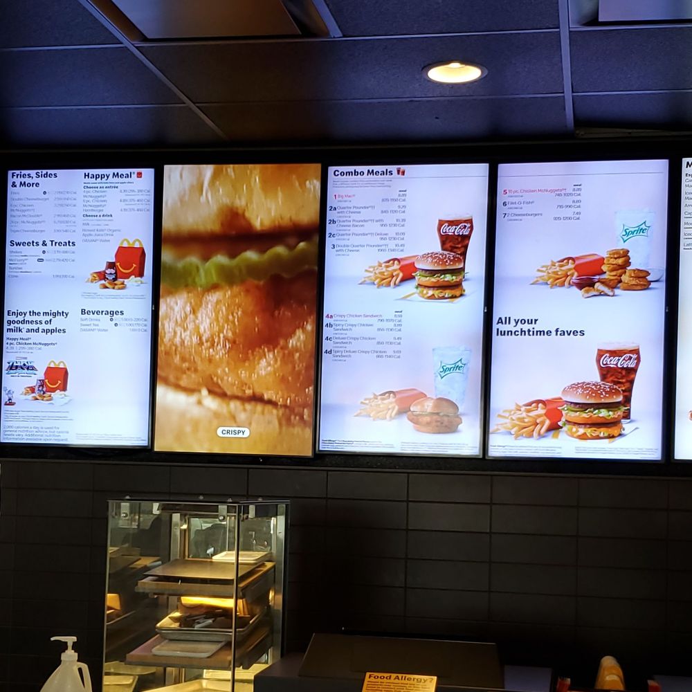 McDonald's - Digital menu board - Burgers Near Me - Bellevue, Washington McDonald's - Digital menu board - Burgers Near Me - Bellevue, Washington