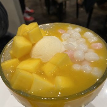 Sweethoney Dessert - Mango with sago, mini balls, and vanilla ice cream (This was good and much smaller than the picture) - Desserts Near Me - Colma, California