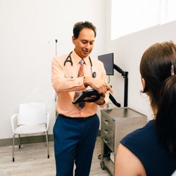 Hybrid Medical Solution - Our provider working in the exam room.
