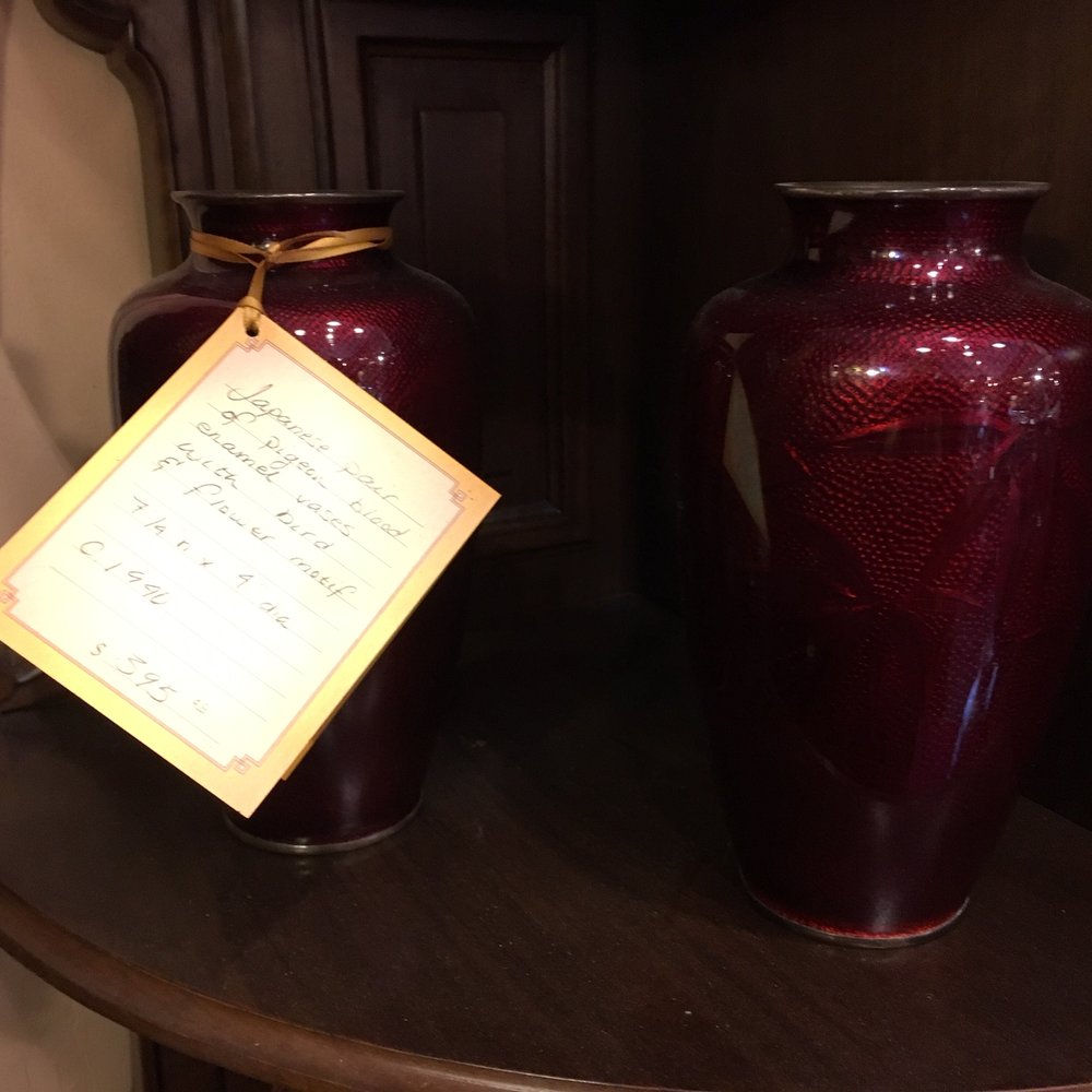 Renaissance Antiques - Oxblood Vases - Antiques Near Me - Solvang, California Renaissance Antiques - Oxblood Vases - Antiques Near Me - Solvang, California