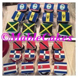 Mable Cakes - Flag Cupcakes