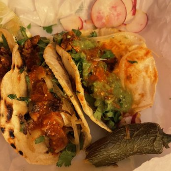 Paisano El Tacos - Not the best representation of how good this tasted - pastor tacos - Mexican Near Me - Winston Salem, North Carolina Paisano El Tacos - Not the best representation of how good this tasted - pastor tacos - Mexican Near Me - Winston Salem, North Carolina