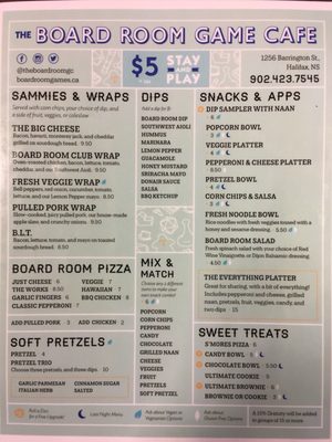 Menu photo 7 The Board Room Game Cafe Halifax, NS Menu photo 7 The Board Room Game Cafe Halifax, NS