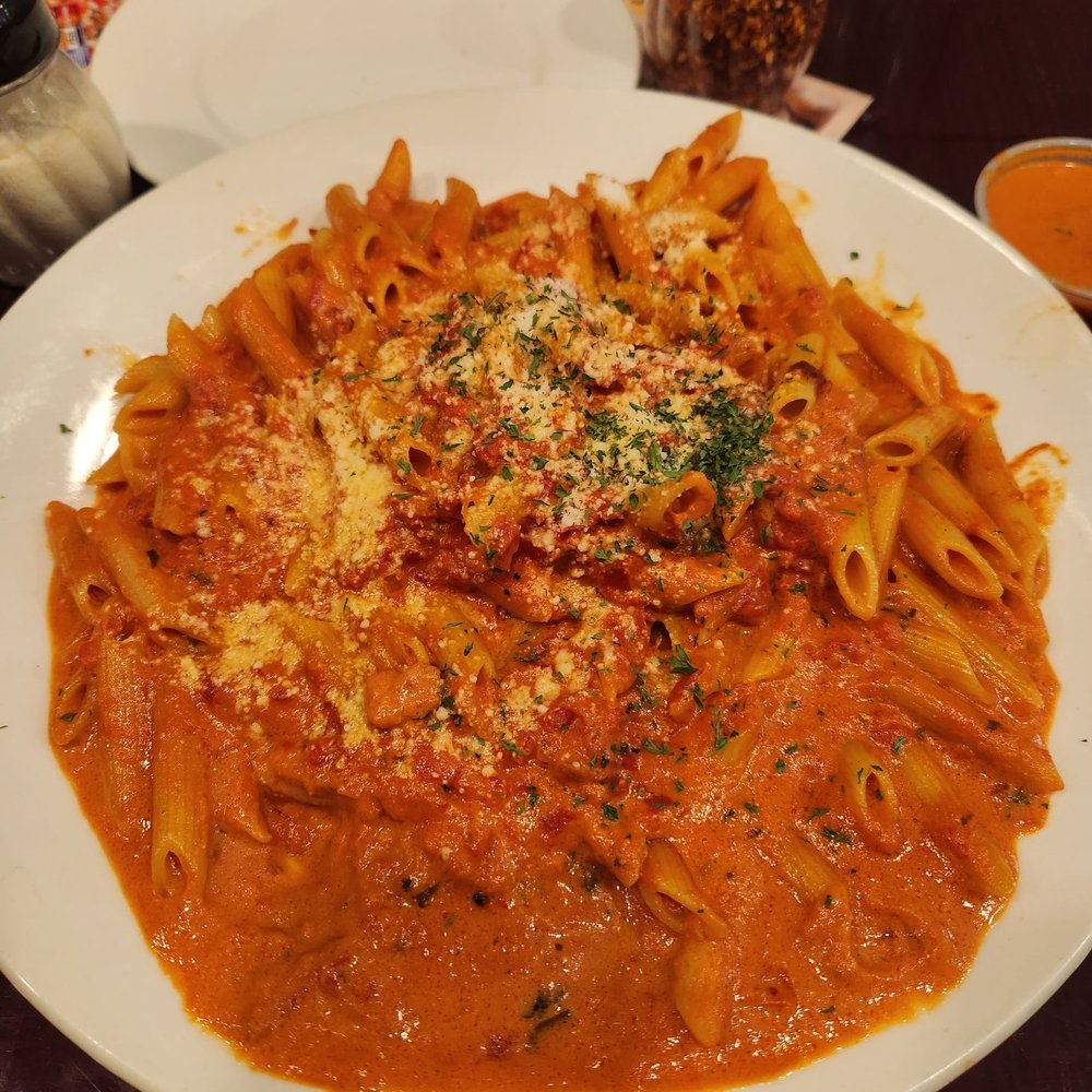 Vodka over penne Vodka over penne