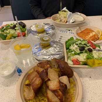 Olive Tree Greek Grill - Chicken gyro dinner Greek salad (small) Chicken Souvlaki Stuffed grape leaf Fried greek cheeses - Greek Near Me - Viera, Florida