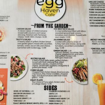 Egg Haven Cafe - Menu - Diners Near Me - St. Petersburg, Florida Egg Haven Cafe - Menu - Diners Near Me - St. Petersburg, Florida
