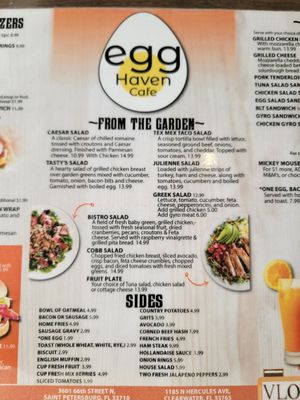 Menu photo 7 Egg Haven Cafe St. Petersburg, FL Menu photo 7 Egg Haven Cafe St. Petersburg, FL