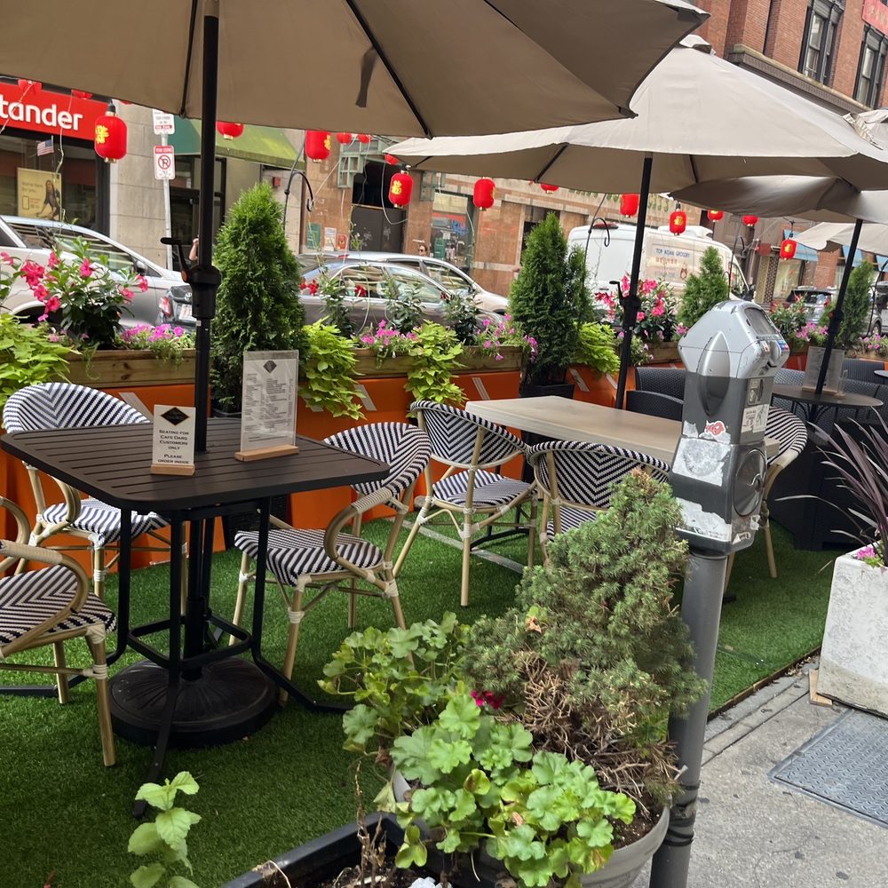 Cafe Darq - Outdoor seating August 2023 - Asian Fusion Near Me - Boston, Massachusetts