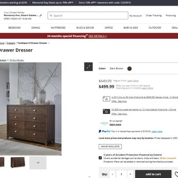 Ashley Store - Dresser - Price Decrease on-line - Furniture Stores Near Me - Palm Desert, California Ashley Store - Dresser - Price Decrease on-line - Furniture Stores Near Me - Palm Desert, California