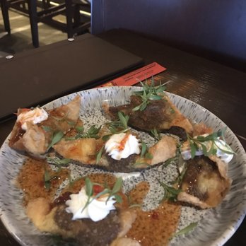 Juju - Crispy Beef Short Rib Wontons - Tapas/Small Plates Near Me - Durham, North Carolina Juju - Crispy Beef Short Rib Wontons - Tapas/Small Plates Near Me - Durham, North Carolina