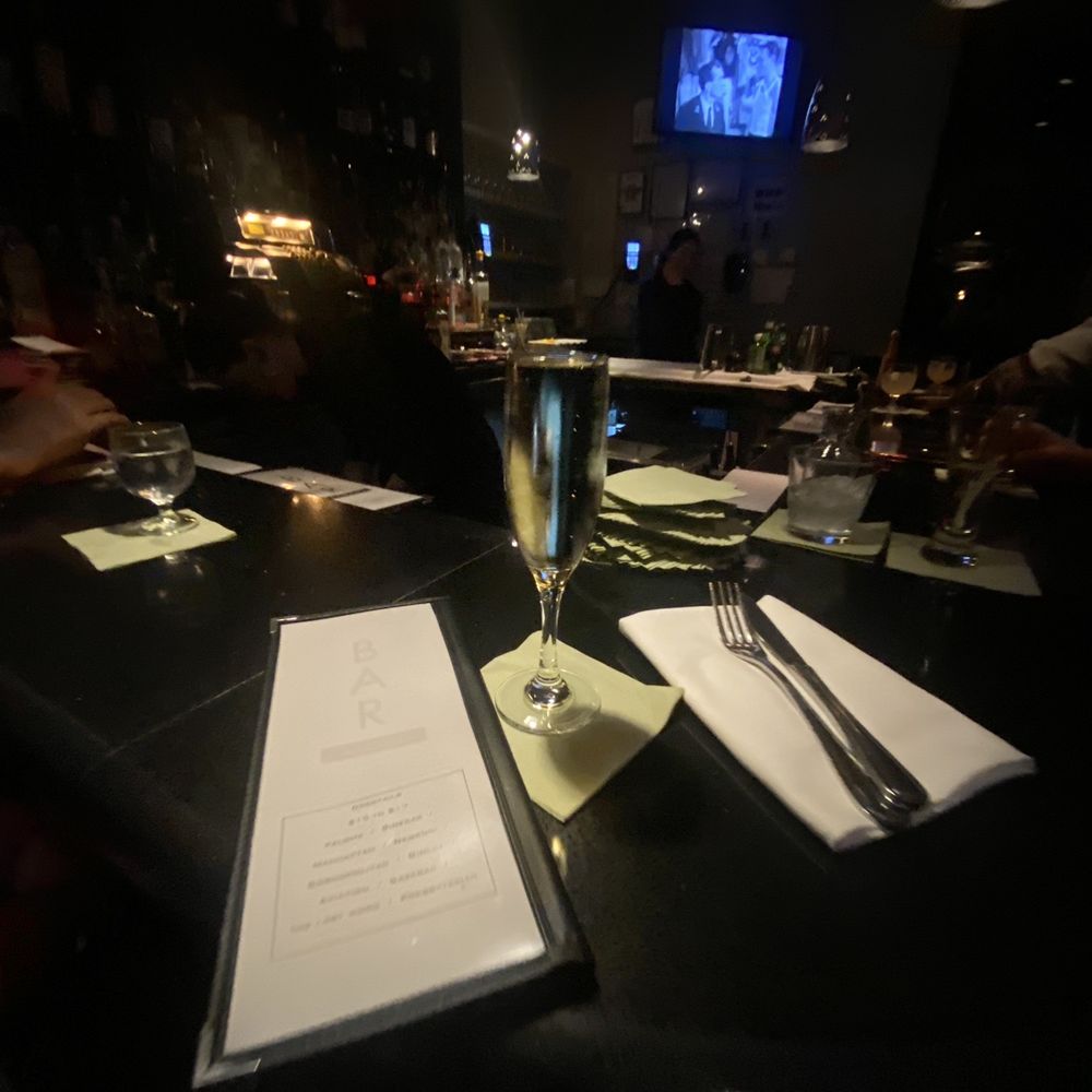 Bar Centrale - 10 seats at the bar great service.  Caviar on the menu yum! - Bars Near Me - New York, New York
