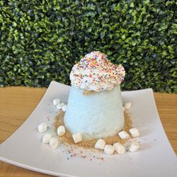 Vampire Penguin of Apopka - Cotton Candy, graham crackers crumbs, marshmallows, whip cream and sprinkles.