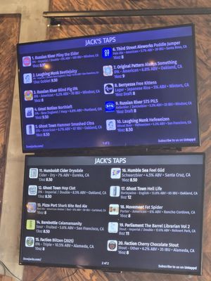 Menu photo 1 Jack's Taps Pleasant Hill, CA Menu photo 1 Jack's Taps Pleasant Hill, CA